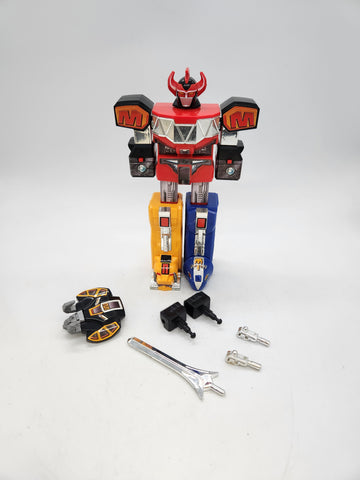 1991 Bandai Mighty Morphin Power Rangers Megazord MMPR w/ Shield Fists & Guns.