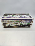 2011 Hess Toy Tow Truck And Race Car New In Box Hess Holiday.