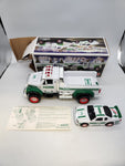 2011 Hess Toy Tow Truck And Race Car New In Box Hess Holiday.