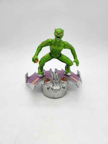 ToyBiz 2002 Spider-Man Movie Green Goblin Bump & Go Cycle Action Figure Works.