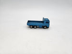 Vintage 1984 Matchbox Volvo Blue Flatbed Truck Diecast Truck 1:90 Scale.