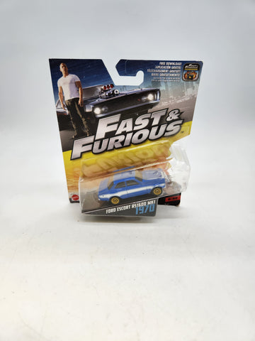 Toy Cars - Mattel Fast And Furious 70 Ford Escort RS 1600 Mk 1 1:55.