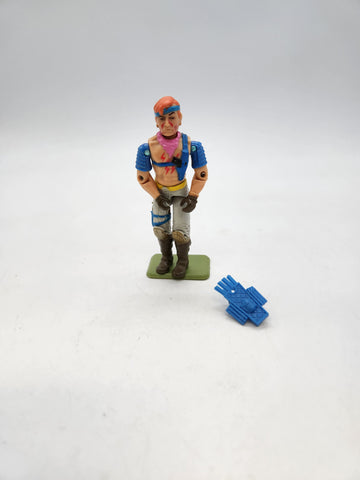 Vintage 1986 Hasbro G.I. Joe ARAH Dreadnok Zander 3.75in Action Figure.