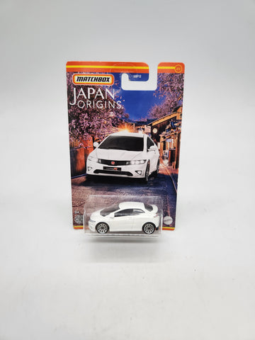 Matchbox Japan Origins 2008 Honda Civic Type R White 3/12.