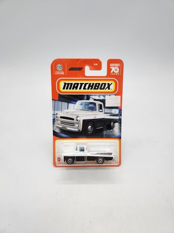 Matchbox Dodge Sweptside Pickup Black/White 70 Year Aniversary 1/64 Diecast Toy.