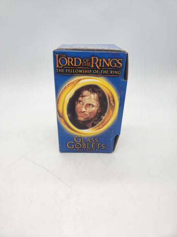 Lord Of The Rings Glass Goblet Collection Strider RANGER NEW in BOX LIGHTUP 2001.