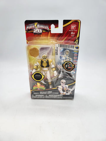 Power Rangers Mega Force Metallic Force Mighty Morphin White Ranger.