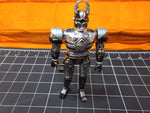 1997 BeetleBorgs Metallix 6" Titanium Silver Action Figure Saban Bandai