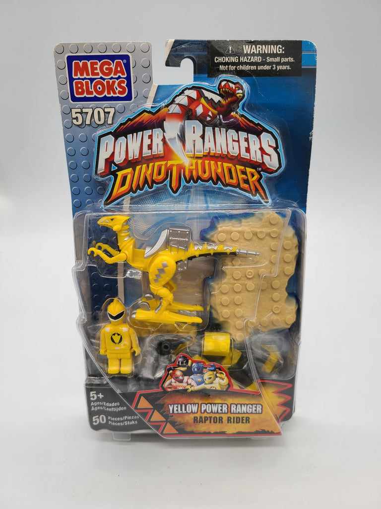 Mega Bloks Power Rangers Dino Thunder Yellow Ranger Set New Raptor Rid –  Toy Heaven