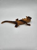 1977 Imperial Toys Yellow LIZARD Plastic Rubber Toy Figure RARE Dinosaur.