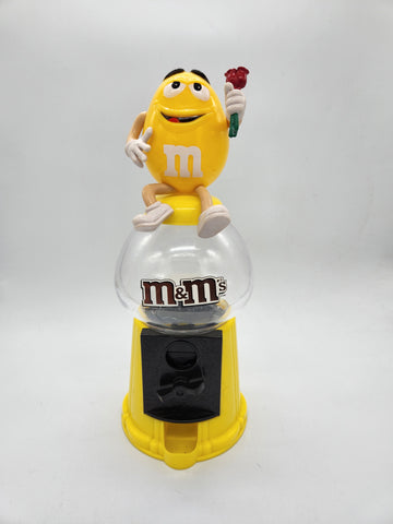 Red M&M Candy Dispenser Vintage 1991 Mars Inc. push arm function- about 9  tall