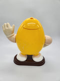 M & M YELLOW Peanut Candy Dispenser 1992 M&M Mars Candy.