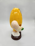 M & M YELLOW Peanut Candy Dispenser 1992 M&M Mars Candy.